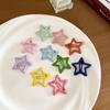 Horquilla de estrella linda colorida pequeña pinza adorno para la cabeza pinza lateral femenina y2g horquilla de estrella de cinco puntas flequillo horquilla rota al por mayor