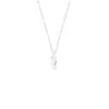 Collar de pez de plata S999, simple y elegante, estilo ins, popular entre los influencers, exquisita cadena para la clavícula coreana minimalista estilo ins para mujer