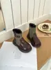 Botas Martin para Niñas 2026 Otoño Nuevo Estilo Botines Cortos para Niñas Botas de Cuero Retro Británicas de Media Caña para Niños Botas de Moda Elegantes