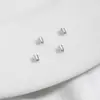 Prata de lei S925 contas de posicionamento de tubo reto contas soltas podem ser prensadas fixas em linha reta pulseira colar fecho de fecho acessórios DIY