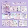 Lingmu Cadeia de Suprimentos Xinmo Shanshan Jogo de Vestir DIY Recorte Manual Multitemático Cena Decoração Cartoon Material Manual