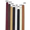 Nova alça de bolsa de couro PU feita à mão DIY, com alça de PU, porosa, costurada à mão, 60cm