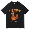Nueva Camiseta de Manga Corta Harajuku F Chicken Divertida 2025 para Mujer, Camiseta Humorística con Estética de Pollo, Top Oversize Casual para Hombres y Mujeres