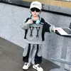 Conjunto de Ropa de Primavera para Niños 2026 Nuevo Conjunto de Dos Piezas Sudadera Patchwork de Primavera para Niños Ropa Deportiva para Bebé Estilo Primavera y Otoño