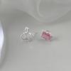 Pendientes Dulces de Lazo para Mujer Versión AB Asimétricos Moda Versátil Temperamento Pendientes Estilo Fresco de Bosque Pendientes Ins