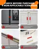 Cerradura para refrigerador, versión mejorada para protección infantil - adecuada para puertas de refrigerador, congelador, horno, gabinetes y cajones. Hecho de material ABS duradero, con respaldo adhesivo. No se requieren herramientas ni taladros. Blanco.