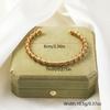 Pulsera de Acero de Titanio para Mujer, Pulsera Geométrica Abierta de Alambre de Acero Elástico de Alta Gama, Joyería de Acero Inoxidable para Parejas Europeas y Americanas Transfronteriza
