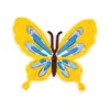 Pingentes de sapato tipo tamanco na cor amarela, abelha de desenho animado, sol, borboleta, acessórios de sapato DIY, fivelas de sapato de borracha macia em PVC, exclusivamente para vendas transfronteiriças