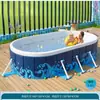 Piscina Plegable Grande para Exteriores Piscina No Inflable para Uso Doméstico Niños Bebé Baño Niños Adultos Jugar con Agua Engrosada