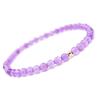 Primavera Europea y Americana Amazon Más Vendido Joyería Piedra Ágata Natural 4mm Pulsera Simple Retro Literaria para Niños