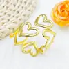 Aros Metálicos para Servilletas con Forma de Corazón Transfronterizos, Portaservilletas que No se Desvanecen, Venta al por Mayor desde el Fabricante