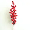 Simulación Fruta Roja Fruta de la Fortuna Ramo de Flores Navideñas de Fruta Roja Adornos Decoración para el Hogar Fruta de Simulación Fruta de Acebo Flor de Año Nuevo