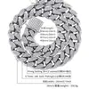 Corrente Cubana Europeia e Americana 18MM Banhada a Ouro Real Cobre Zircônia Diamante Completo Pulseira Personalizada Masculina Colar Grosso da Moda Tendência