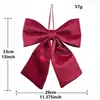 Decoraciones Navideñas Tela de Terciopelo Lazo Adornos para Árbol de Navidad Decoración de Escena de Boda Rojo Venta al por Mayor