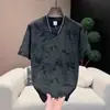 Nova coleção de verão e outono: Camiseta casual versátil com bordado floral de manga curta, moda masculina 2026, tendência de meia-manga estilo chinês
