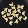 15mm Mariposa Colorido Acrílico diy Joyería Hecho a Mano Pulsera Trenzada de Perlas Cadena para Teléfono Móvil Bolso Perlas Sueltas