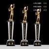 Troféu de resina de metal cristal medalha personalizada sistema de competição de badminton campeão de jogos de eventos esportivos