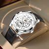 Reloj para Hombre con Diseño Hueco, Reloj Deportivo de Moda para Hombre, Reloj No Mecánico, Lujo Ligero, Versátil, Cuarzo Totalmente Automático con Función Luminosa