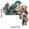 MZ886-900 Adesivo de canto de porta de beija-flor de madeira, gato, brincar, borboleta, arte de borboleta, decoração de canto de porta de casa, borda cruzada