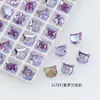 Dongzhou Cristal 8mm Cabeça de Gato Alta Qualidade K9 Super Brilhante Pedras de Strass para Nail Art Gato da Sorte Estilo Francês Celebridade da Internet Decorações de Strass para Nail Art
