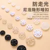 Botones de presión de plástico y nailon en stock para ropa de niños, botones de presión redondos transparentes invisibles de cuatro agujeros para prendas y bolsas de documentos, sin coser, fabricante