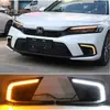 Aplicable Transfronterizo Luces Diurnas Honda Civic Marco de Luz Antiniebla Frontal Modificado Civic Luces de Circulación Diurna de Flujo LED Dropshipping