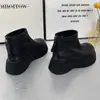 Botas de plataforma de suela gruesa para otoño e invierno, nuevas botas Martin vintage para mujer, botines versátiles, botas con cremallera trasera y punta ancha 2026