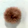 Botón de pelo de visón real 3-4 cm botón de pelo de visón de colores base plana para horquilla Hanfu, bufanda, botón de bola de pelo, accesorio de pelo