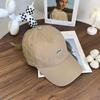 Gorra de Béisbol Bordada con Letras Nuevas de Primavera 2025 para Mujer Versión Coreana Versátil Circunferencia de Cabeza Grande Parte Superior Suave Visera de Pato Sombrero Casual
