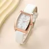 Reloj Cuadrado Retro para Mujer con Números Incrustados de Diamantes, Reloj Casual para Mujer, Popular Reloj de Moda de Cuarzo para Mujer