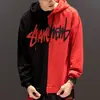 Comércio Exterior Transfronteiriço Nova Tendência da Moda Casual Masculina Sweatshirt com Combinação de Cores Blusa com Capuz Esportiva de Manga Longa Roupas Masculinas da Moda