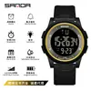 Reloj electrónico luminoso ultrafino de un solo movimiento Sanda, resistente al agua, de tendencia juvenil, reloj de moda para hombres y mujeres, una generación de cabello