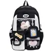 Mochila Nueva de Estilo Japonés de Alto Valor para Chicas de Secundaria y Preparatoria, Mochila Linda de Bloques de Color de Gran Capacidad