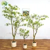 Bonsai de Árvore de Flores da Primavera da Ilha Simulada de Alta Qualidade, Árvore de Flores de Planta Verde Falsa, Planta em Vaso de Flores da Primavera da Ilha para Decoração de Casa de B&B