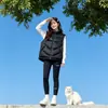 Colete de Inverno Solto com Gola Alta Color Block para Mulheres 2026 Novo Estilo Tamanho Grande Quente Roupa de Casal Sem Mangas Colete Gilet