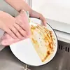 Venta Directa de Fábrica al por Mayor Estropajo Terciopelo de Coral Cocina Antiadherente Aceite Doble Cara Dos Tonos Absorbente Paño de Cocina Trapo Perezoso