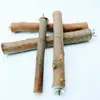 Suministros para Loro Amazona Palo para Desgastar Uñas de Pájaro Cepillo para Pájaros Madera de Manzano No Xantoxylum bungeanum Soporte Barra Barras de Soporte para Jaula de Pájaro