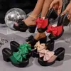 Sandalias Casuales Cómodas de Verano 2026 para Mujer Talla Grande, con Lazo, Suela Gruesa, Slip-on, Talla Única