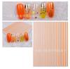 Adesivo de Linha para Arte de Unhas Aurora Linha Colorida Fina Adesivo de Unha 3D Japonês Laser Bronzeado Linha Fluorescente