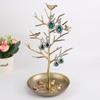 Exhibidor de aretes de árbol para pájaros directo de fábrica, exhibidor de joyas, árbol de aleación, exhibidor de árbol, exhibidor de joyas de acacia al por mayor