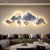 Pintura Decorativa para Sala de Estar Oriental Sunrise de Luxo Leve Água Corrente Traz Riqueza Pintura de Parede de Fundo para Sofá Paisagem Mural de Escritório Lâmpada