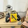 Bolsa Transversal Pequena da Marca Trendy para Uso Externo com Fechamento de Cordão, Porta-Garrafa de Água, Bolsa Transversal Leve Masculina para Caminhada, Bolsa de Ombro para o Dia a Dia