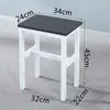 Banqueta Quadrada Simples, Banqueta Espessa para Oficina de Fábrica, Cadeira para Treinamento de Trabalho, Banqueta de Estudante, Banqueta Colorida para Jantar, Cadeira Doméstica para Adultos