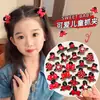 Pinza para el pelo pequeña con lazo de lunares rojos para niñas, Pasador de princesa para niños, Lindo accesorio para el pelo de bebé, Nuevo modelo 2026