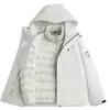 Chaqueta impermeable de plumón estilo Luotuo para mujer tres en uno 2026 nuevo estilo invierno ropa de trabajo exterior se puede imprimir LOGOTIPO