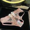 Golden Bell Calzones Sexy de Encaje Estilo Japonés para Mujer Cintura Baja Puro Hueco Dulce Lazo Francés