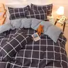 Conjunto de Roupa de Cama de Quatro Peças de Celebridade da Internet Lençóis de Cama de Casal Capa de Colcha Conjunto de Quatro Peças para Cama 1,2m Conjunto de Três Peças para Dormitório Estudantil