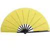 Um pé 33cm preto e branco anel vermelho ventilador preto puro ventilador de kung fu abertura e fechamento suave transfronteiriço leque dobrável antigo
