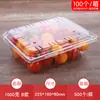 Caja de Plástico Desechable Personalizada para Frutas de Mascotas, Bandeja Transparente Fresca, Caja Espesa para Cortar Frutas, Caja de Empaque para Frutas y Verduras