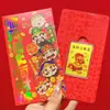 Adesivo de Telefone Dourado com Ouro Puro 999, Cinco Deuses da Fortuna, Cartão da Sorte Colorido que Muda de Cor, Envelope Vermelho, Presente de Ano Novo